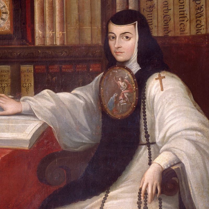 Juana Inés de la Cruz, Mexican philosopher and poet, 1695