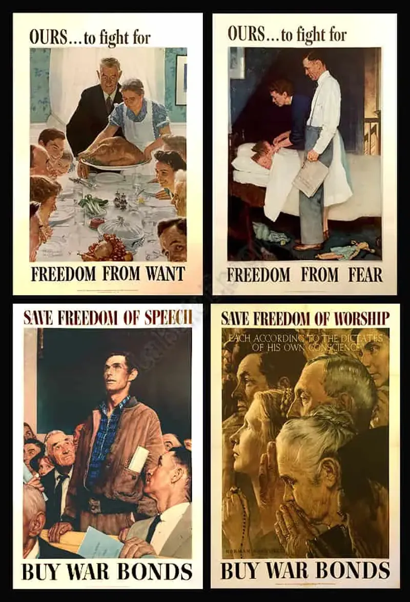 War Bond Posters Decorated Every Wall