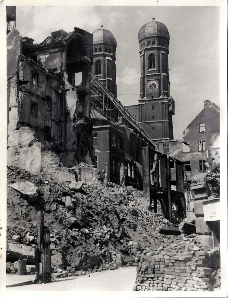 Frauenkirche Towers Amid Ruins