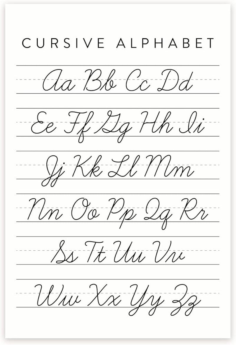 Cursive-Only Handwriting Classes