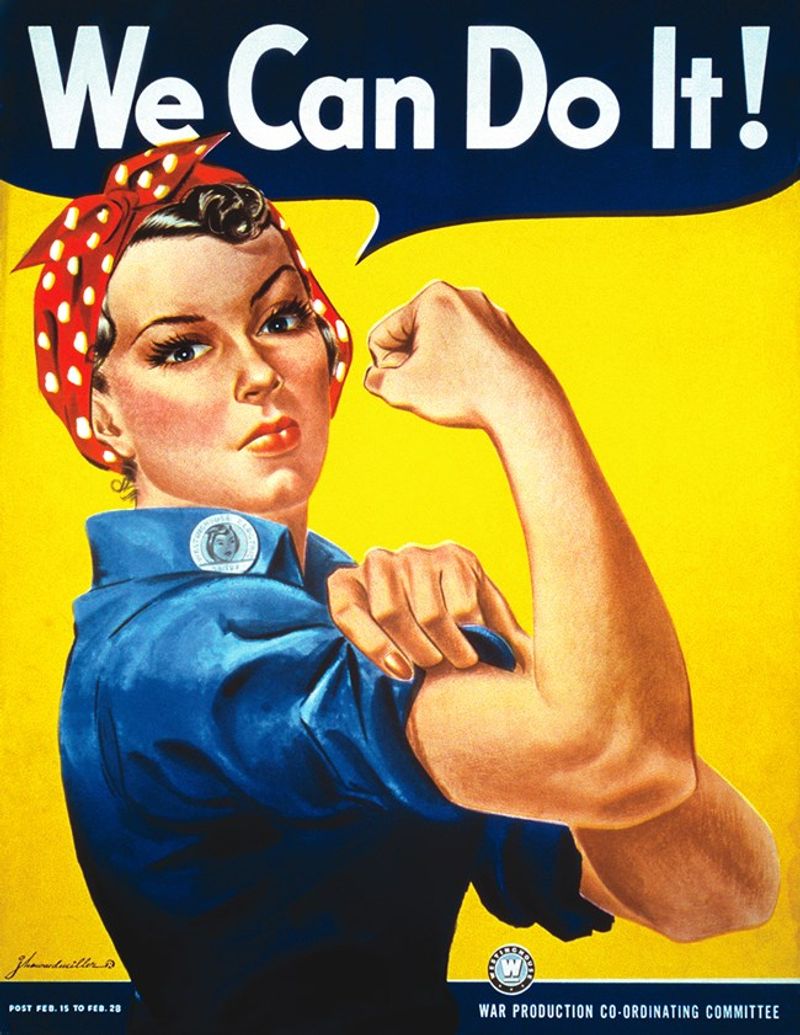 Rosie the Riveter Inspired Women Workers