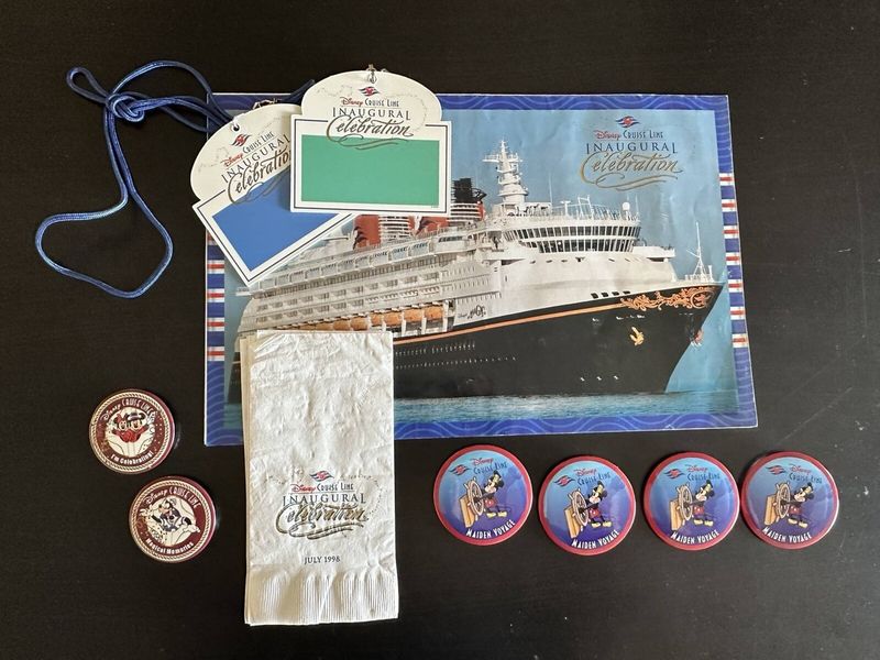 Disney Cruise Line Inaugural Memorabilia (1998)