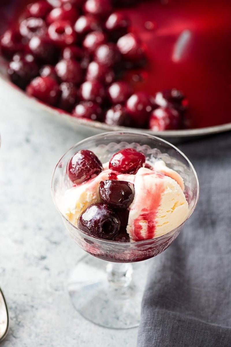 Cherries Jubilee - Dessert with Drama