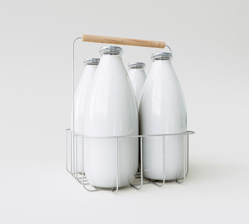 Milk Delivery in Glass Bottles