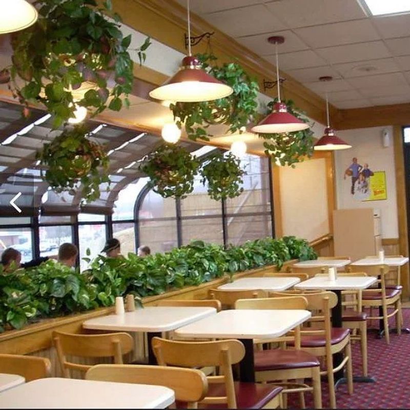 The Dining Rooms Had Real Plants and Artwork