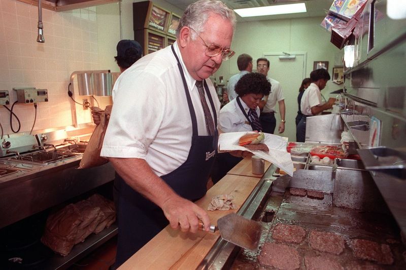 You Could Watch the Burgers Being Made