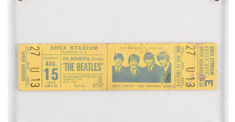 13 Rare Concert Tickets That Are Now Worth a Fortune
