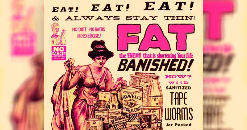 Victorian Tapeworm Diet (late 1800s–early 1900s)