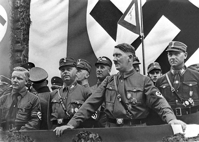 Banned opposition: Outlawed all political parties except the Nazis