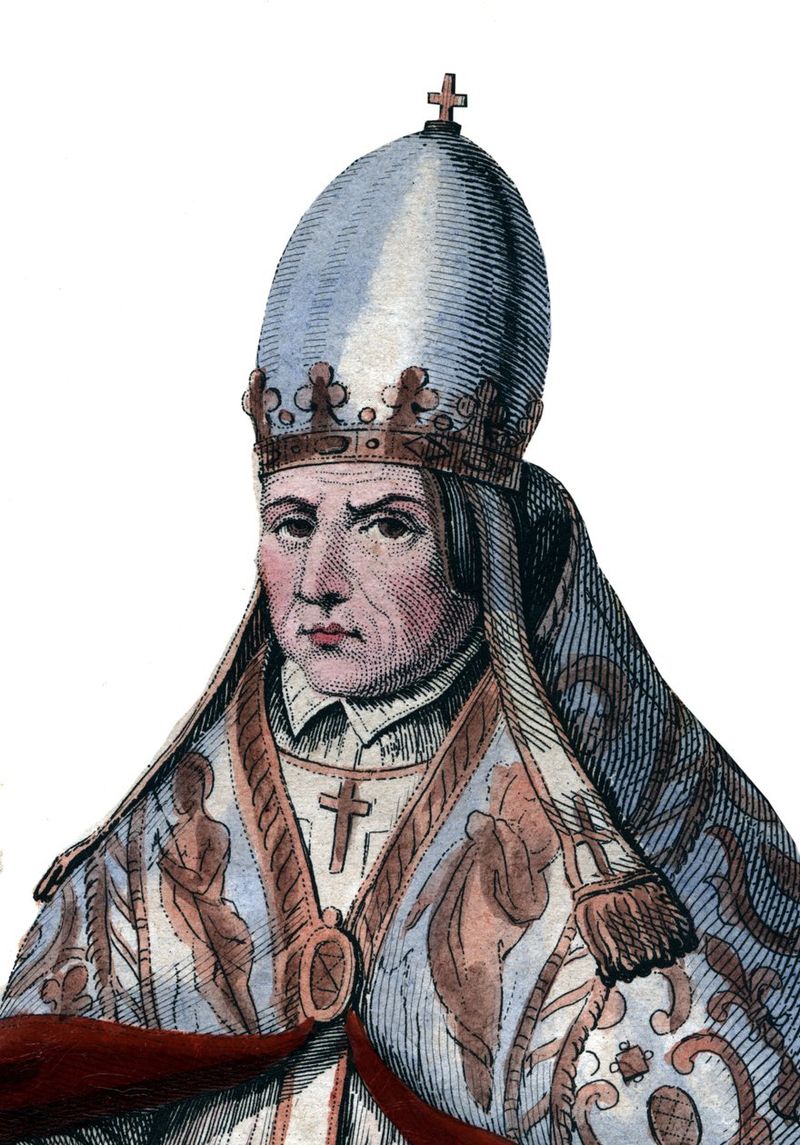 Pope Sylvester II, French scholar and clergyman, 1003