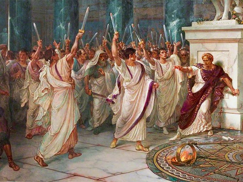44 BCE – Assassination of Julius Caesar