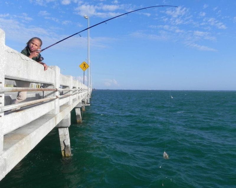 The Old Bridge Was Converted Into a Fishing Pier