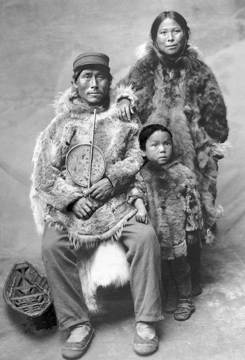 Inuit Family, Northern Canada 