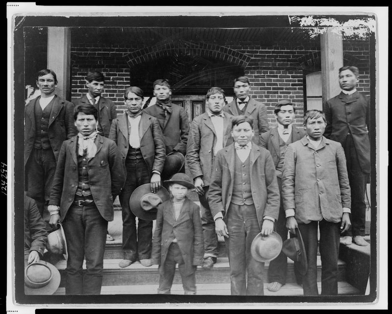 Cherokee Students at Carlisle Indian School, Pennsylvania (1900) – Forced Assimilation