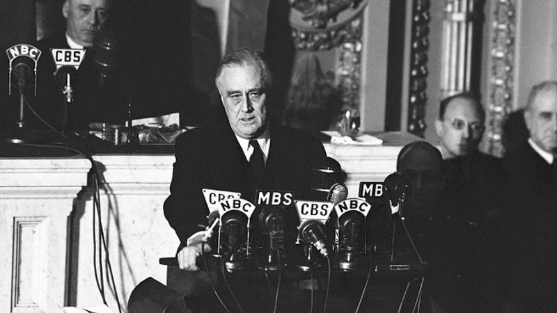 Franklin D. Roosevelt’s “Day of Infamy” Speech (1941)