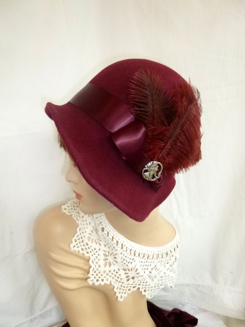 Cloche hats and feather headbands