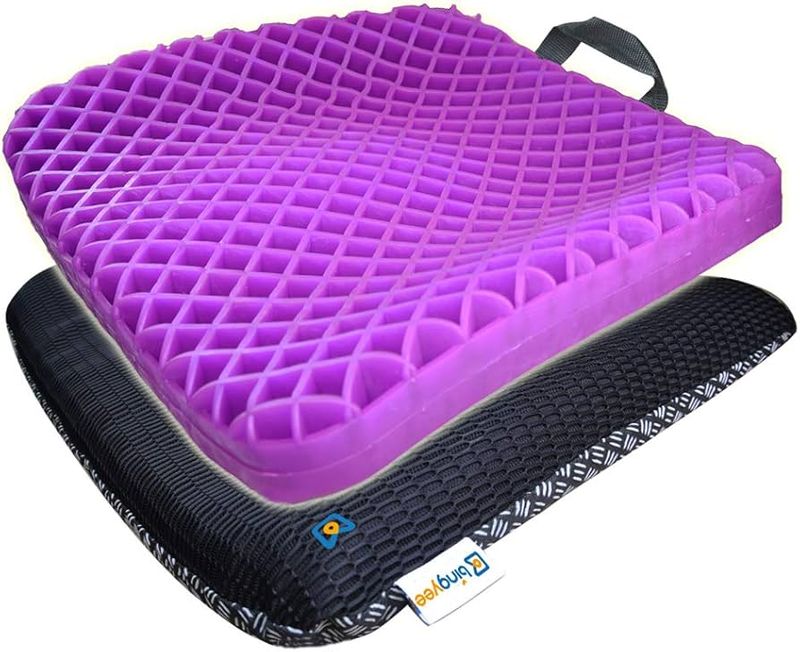 Reusable gel seat cushions (memory foam pads)