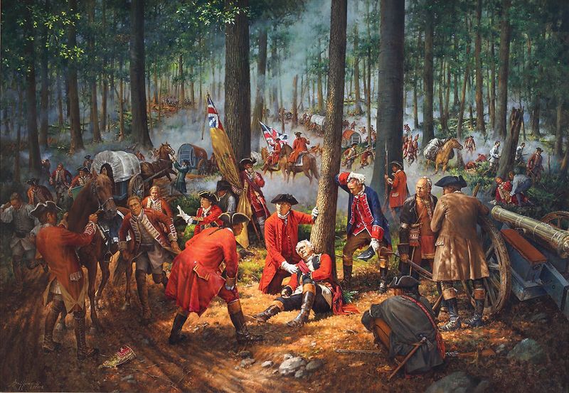 Survival Amid Braddock's Bloody Defeat