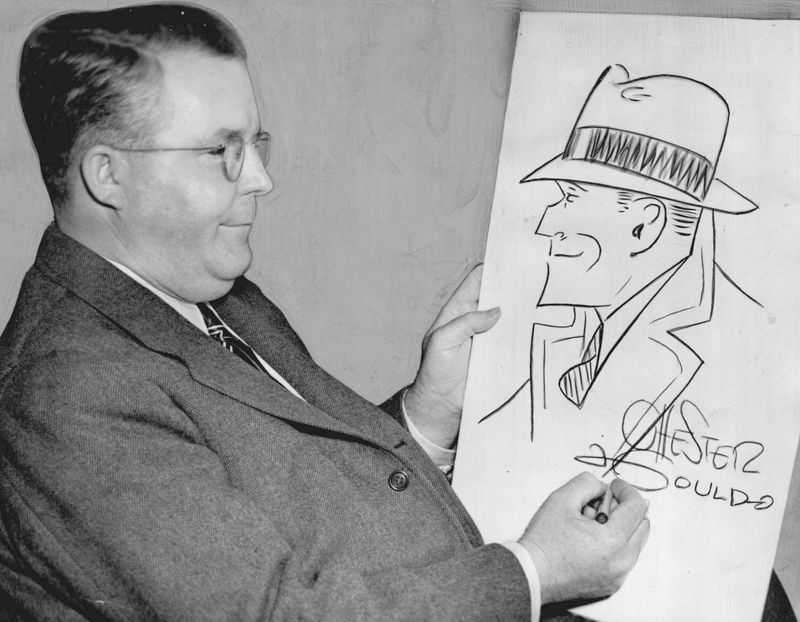 Chester Gould, American cartoonist, creator of Dick Tracy, 1985