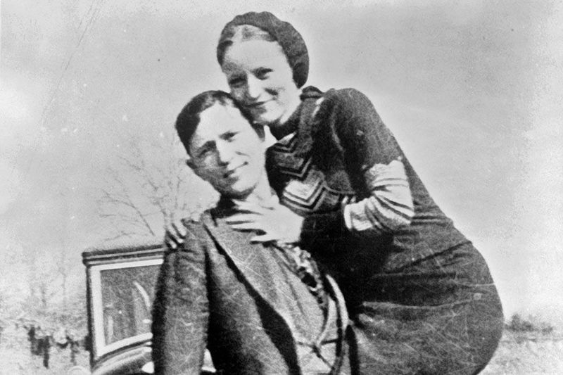 Clyde Barrow, American outlaw (Bonnie and Clyde), 1934