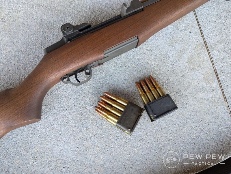 En Bloc Clip System: Used an 8-round en bloc clip that ejected with a distinctive 