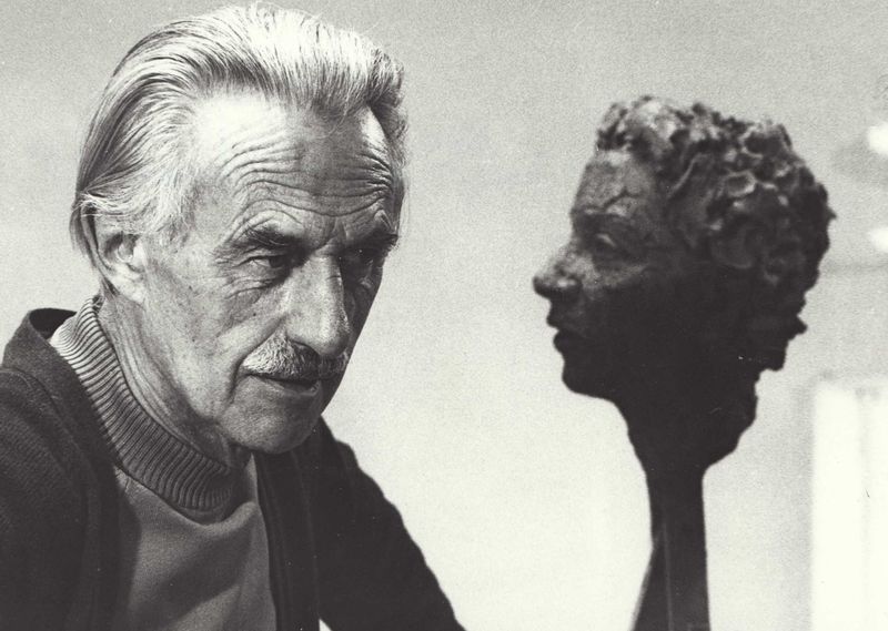 F. E. McWilliam, Irish sculptor, 1992