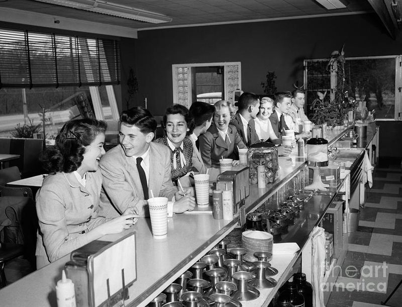 Soda Fountain Social Scene