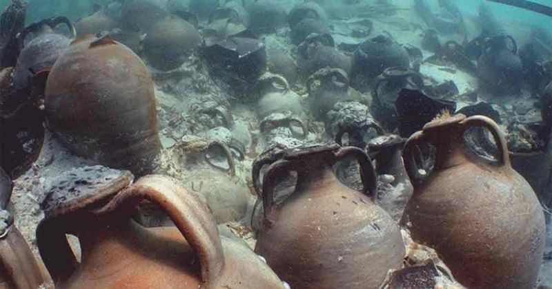 Ancient Amphorae in the Mediterranean