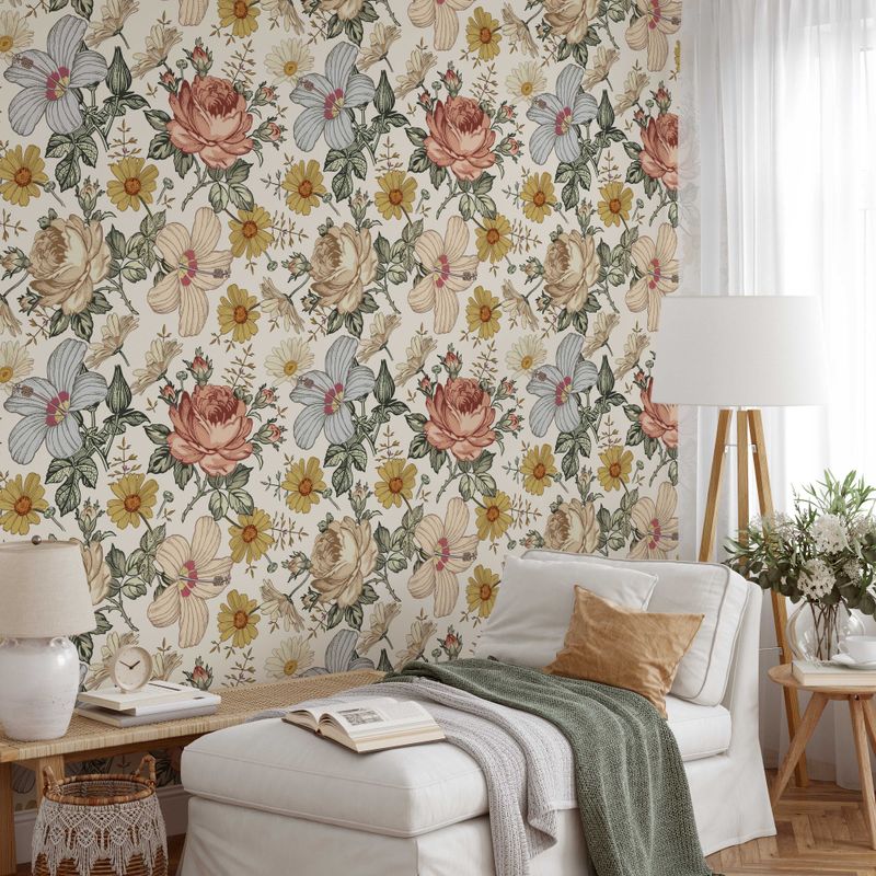 Floral Wallpaper (in every room)