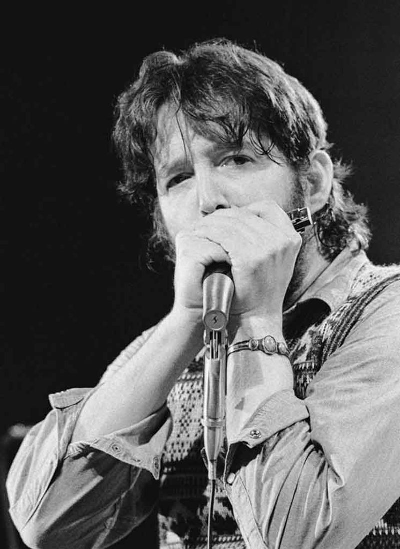 Paul Butterfield, American blues singer and harmonica player, 1987