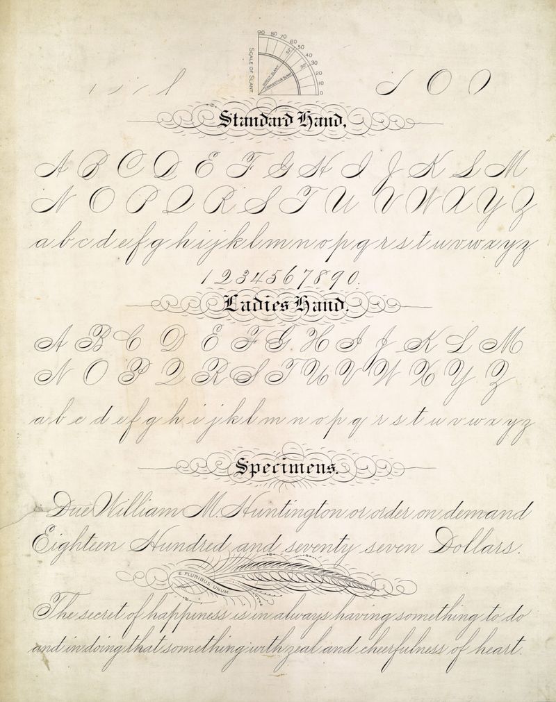 Penmanship Was a Respected Art