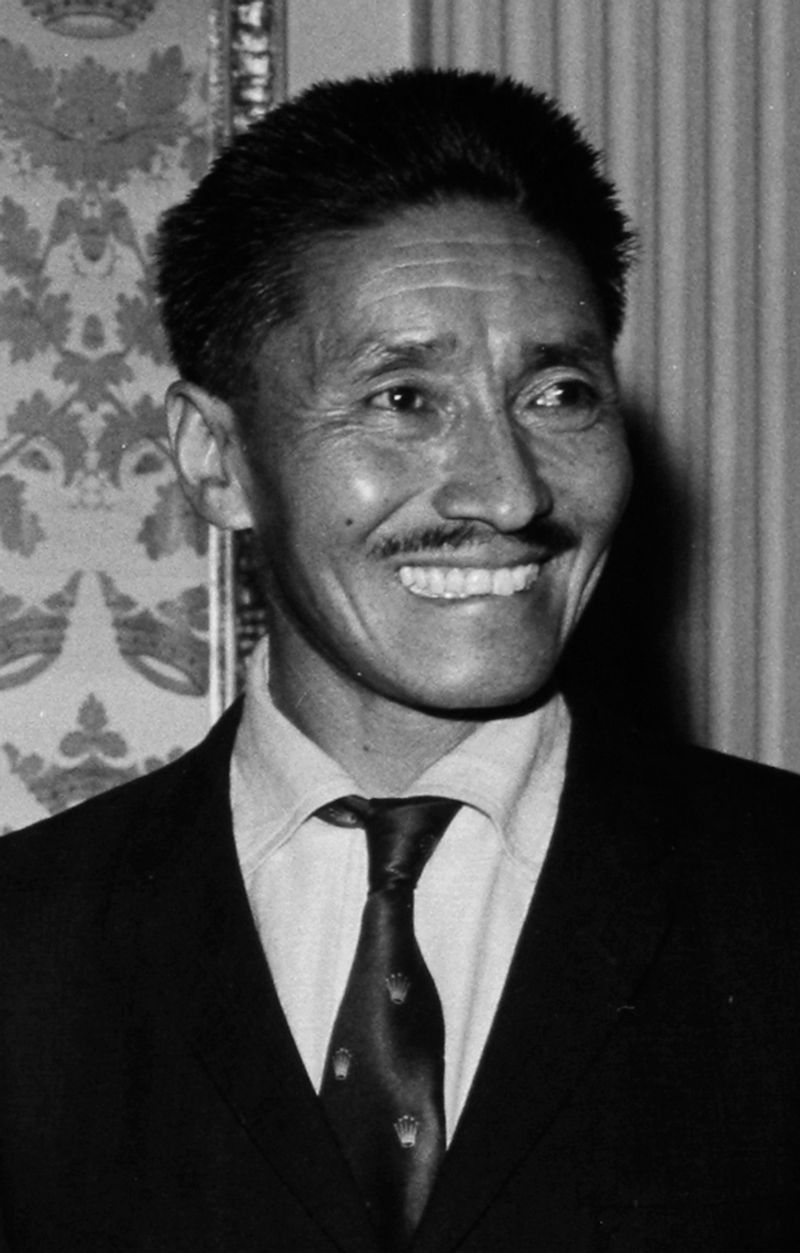 Tenzing Norgay, Nepalese mountaineer, first to summit Everest with Edmund Hillary, 1986