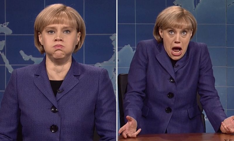 Angela Merkel on Weekend Update