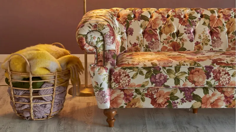 Clashing Pattern Upholstery