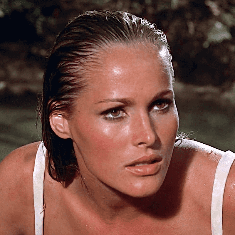 Ursula Andress – The original Bond girl (Dr. No).
