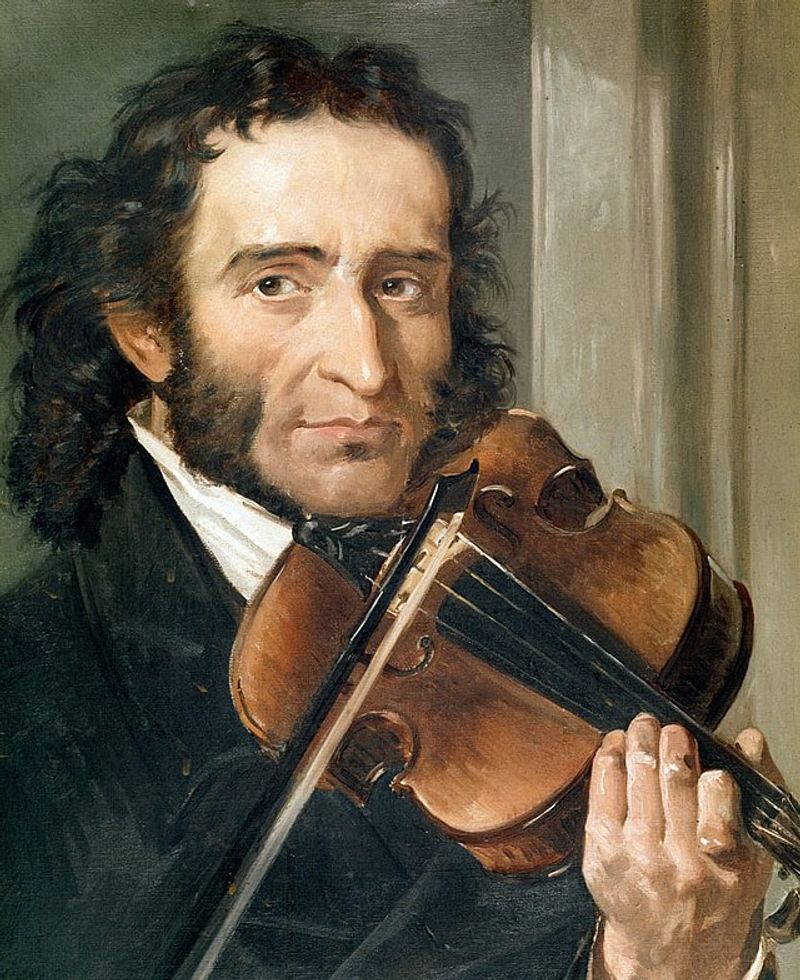 Niccolò Paganini, Italian violinist and composer, 1840