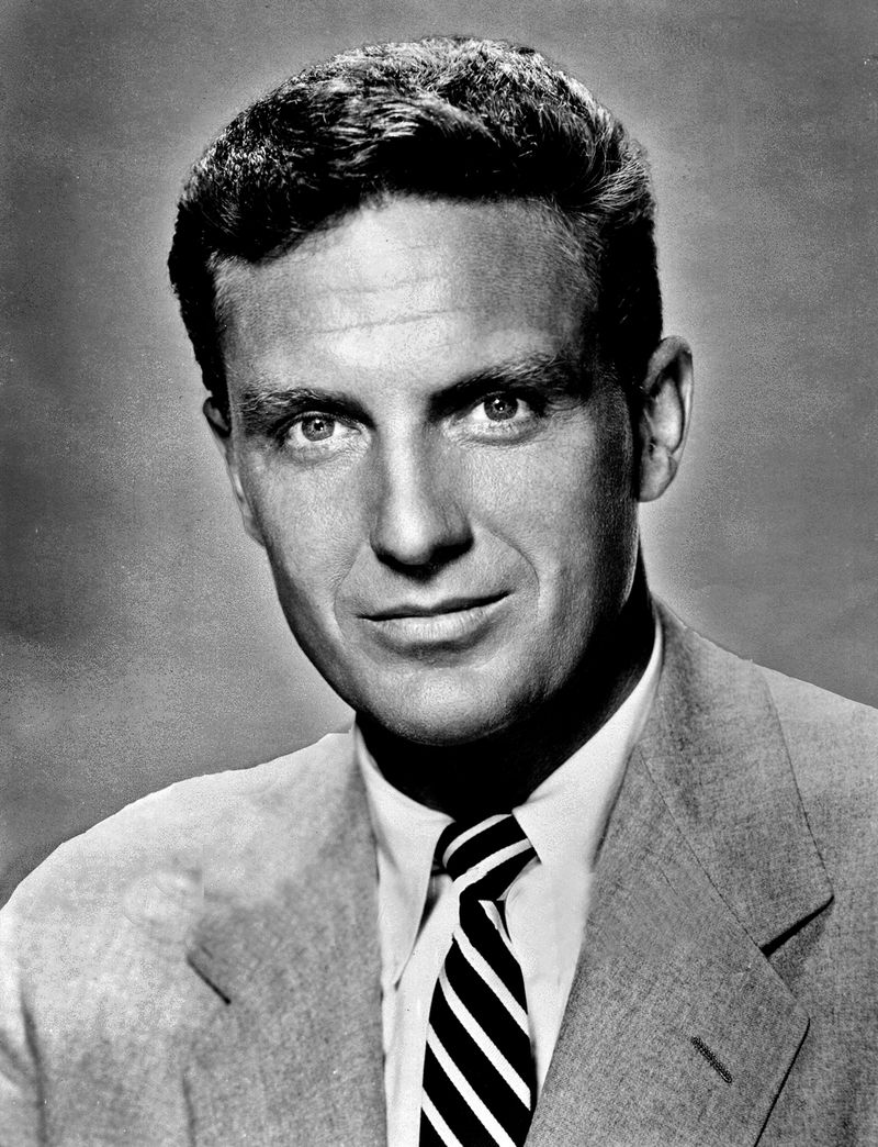 Robert Stack, American actor and television host, 2003