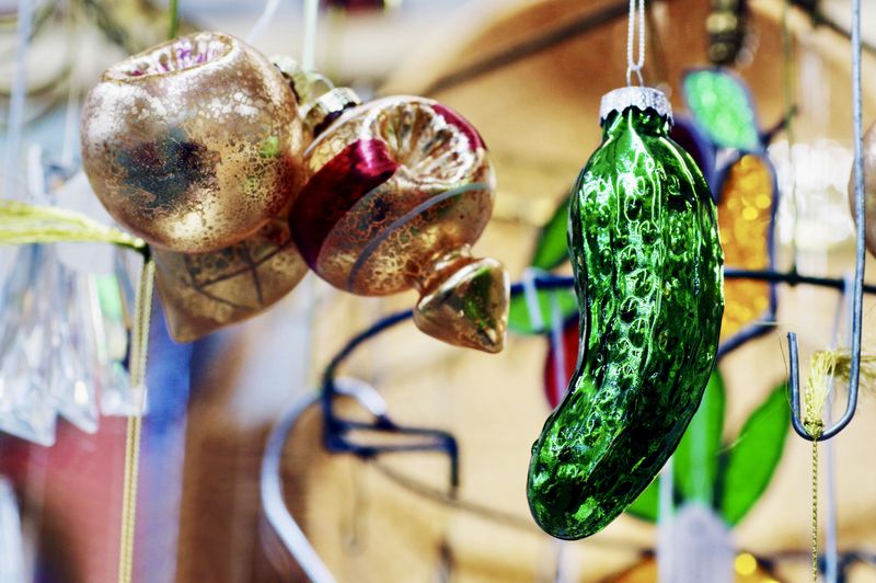 The Christmas Pickle Hidden in the Tree