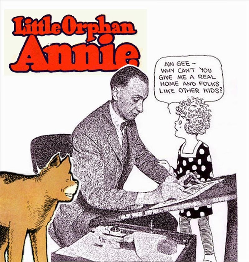 Harold Gray, American cartoonist, creator of Little Orphan Annie, 1968