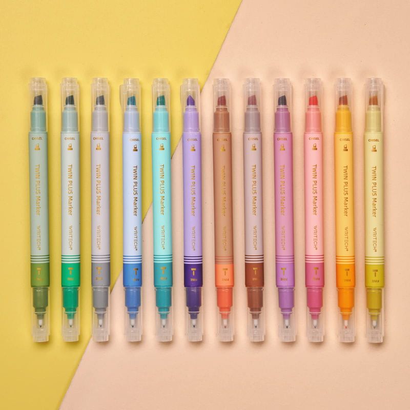 Dual‐tip highlighters (chisel and fine)