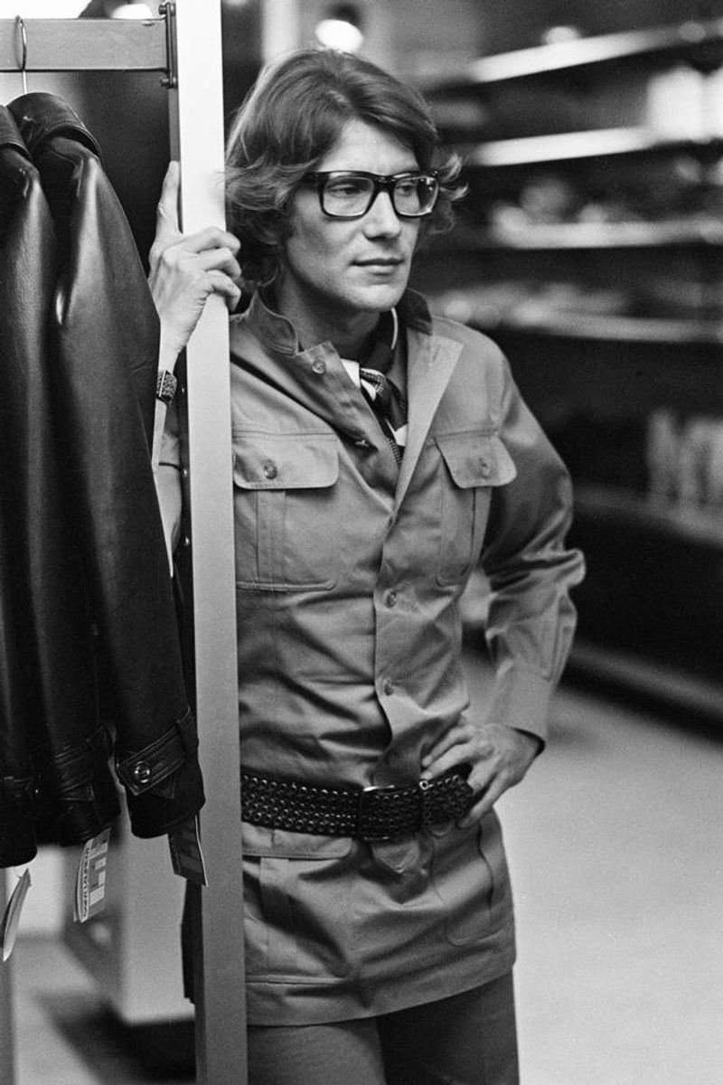 Yves Saint Laurent, French Fashion Designer, 2008