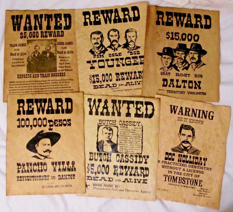 “Wanted: Dead or Alive” Posters Were Everywhere