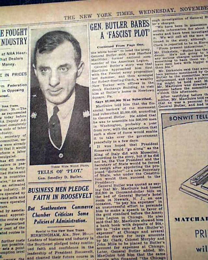 He Exposed a Plot to Overthrow the U.S. Government