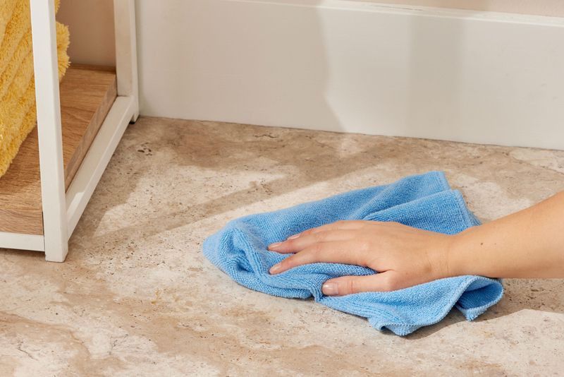 Scouring Floors on Hands and Knees