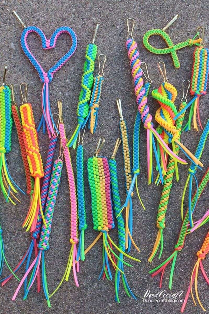Keychain beaded lanyards
