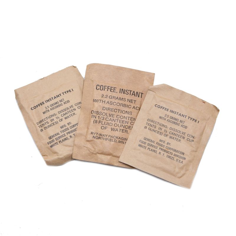 Instant Coffee Packets (Vietnam Era)