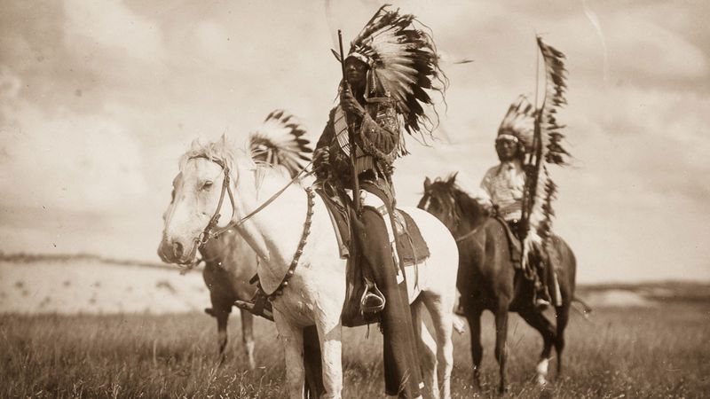 Lakota Sioux Warriors, South Dakota, USA