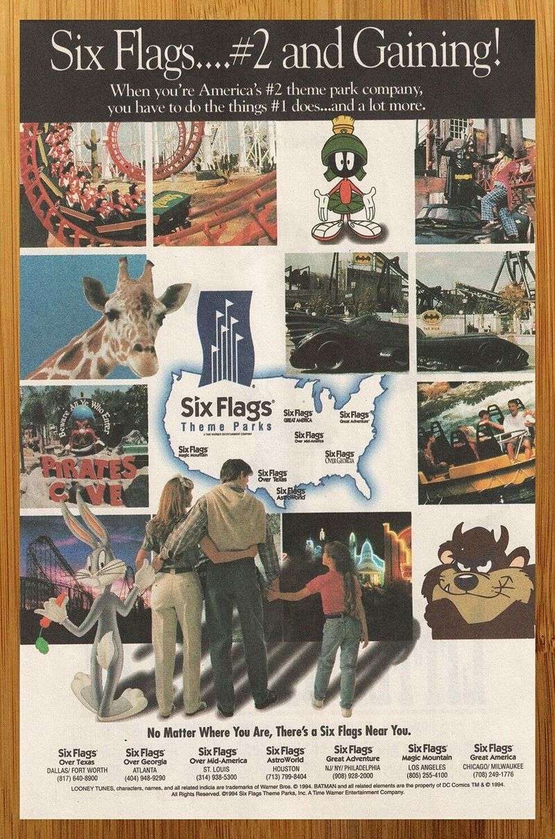 Six Flags Once Owned Movie Studios