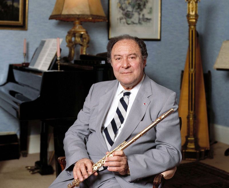 Jean-Pierre Rampal, French flautist, 2000