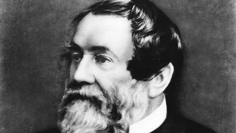 Cyrus McCormick, American inventor, 1884